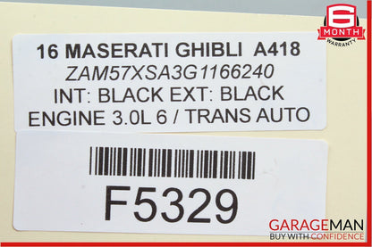 14-17 Maserati Ghibli Lumbar Power Seat Switch Control Module Unit OEM