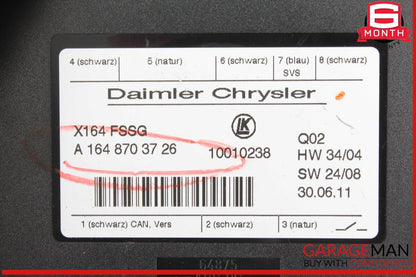 07-12 Mercedes X164 GL450 4MATIC Third Seat Row Power Folding Control Module OEM