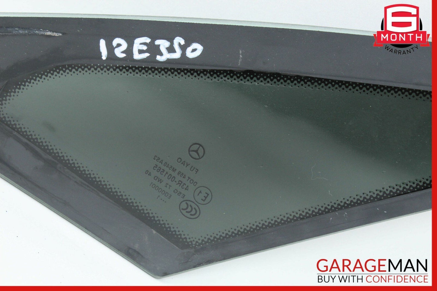 10-13 Mercedes W207 E350 E550 Coupe Rear Left Side Quarter Window Glass OEM