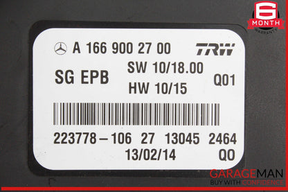 12-16 Mercedes X166 GL450 Hand Parking Brake Control Module Unit OEM