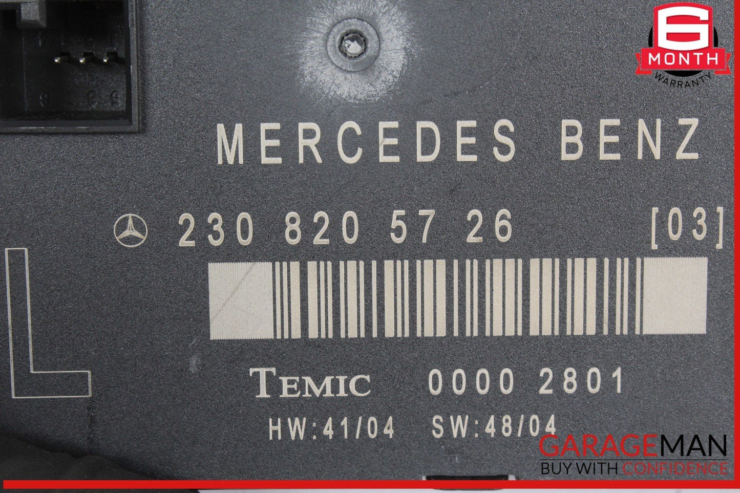 03-12 Mercedes R230 SL550 SL55 AMG Front Left Door Control Module 2308205726 OEM