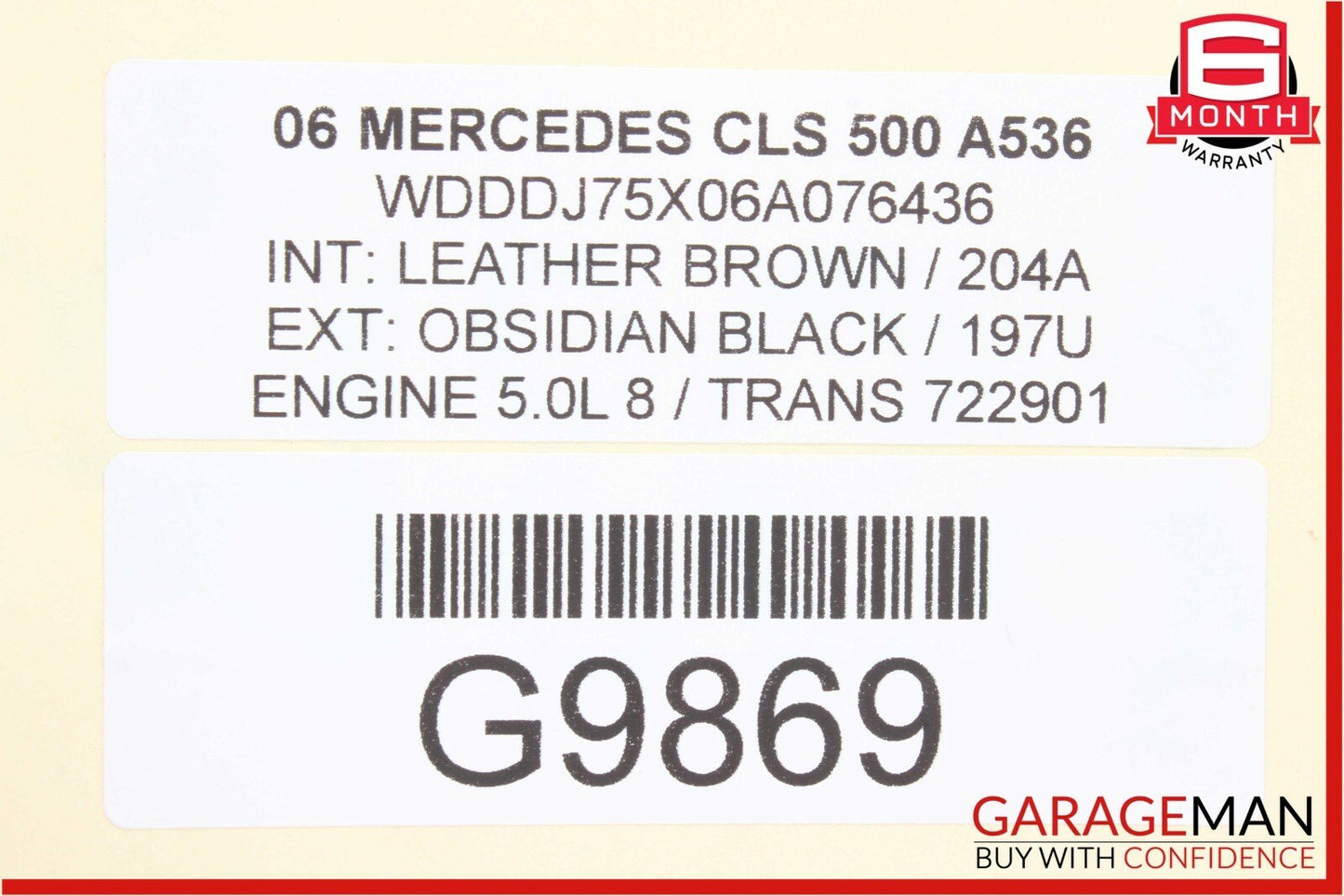 06-11 Mercedes W219 CLS500 Front Right Side Door Tweeter Speaker Cover Trim OEM