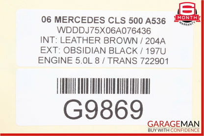 06-11 Mercedes W219 CLS500 Front Right Side Door Tweeter Speaker Cover Trim OEM