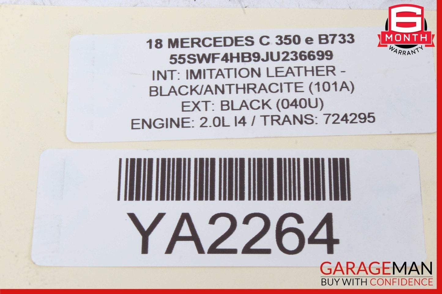 08-18 Mercedes W205 C350e E350 Rear Right or Left Side Upper Control Arm OEM