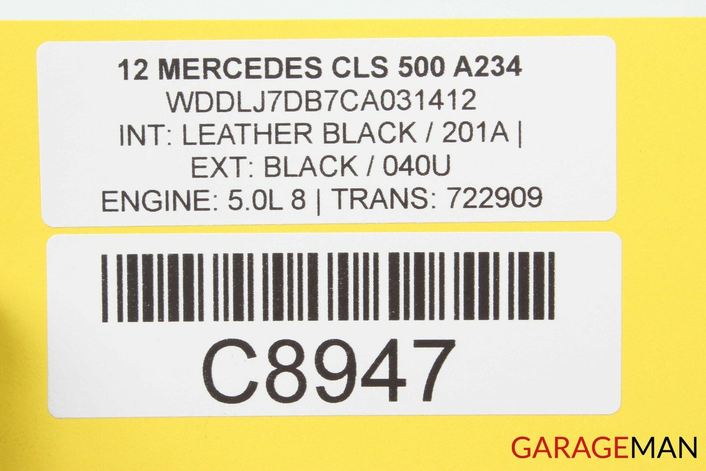 12-14 Mercedes W218 CLS500 Front Right Passenger Side Seat Control Module Unit