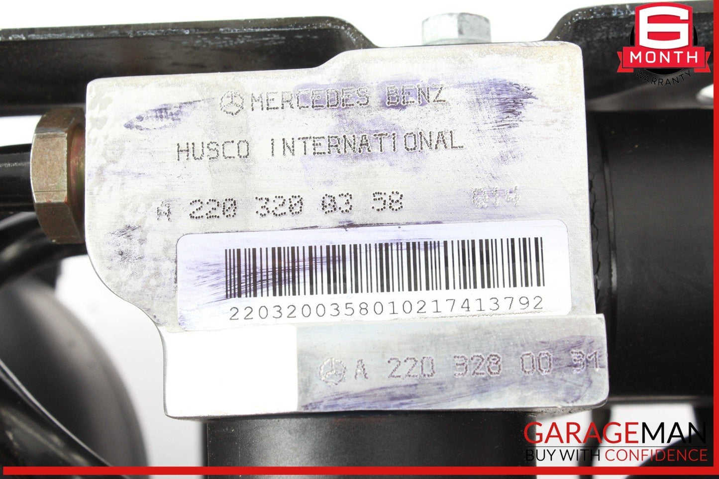 03-06 Mercedes R230 SL500 SL600 Rear Hydraulic Suspension Valve Block Assembly