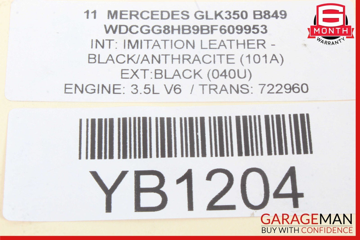 08-18 Mercedes X204 GLK350 Rear Right or Left Side Lower Thrust Control Arm OEM