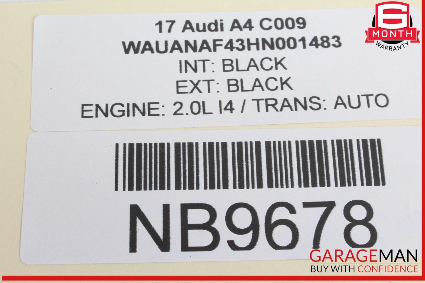17-24 Audi A4 Front Right Passenger Side Door Lock Unlock Switch Control OEM