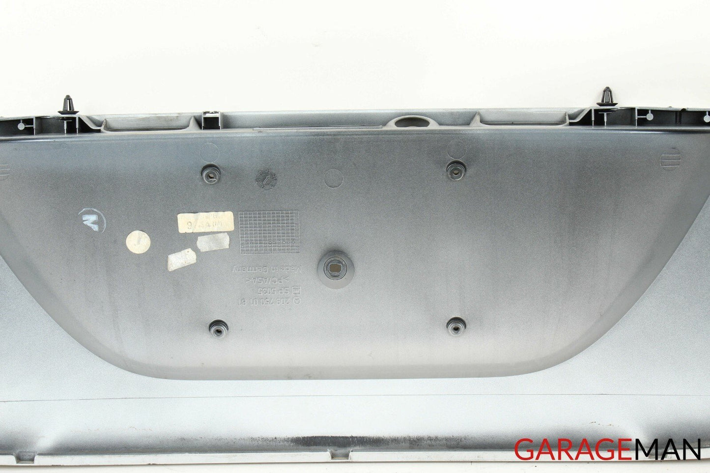 03-09 Mercedes W209 CLK320 CLK500 Rear Trunk Lid License Plate Holder Panel OEM