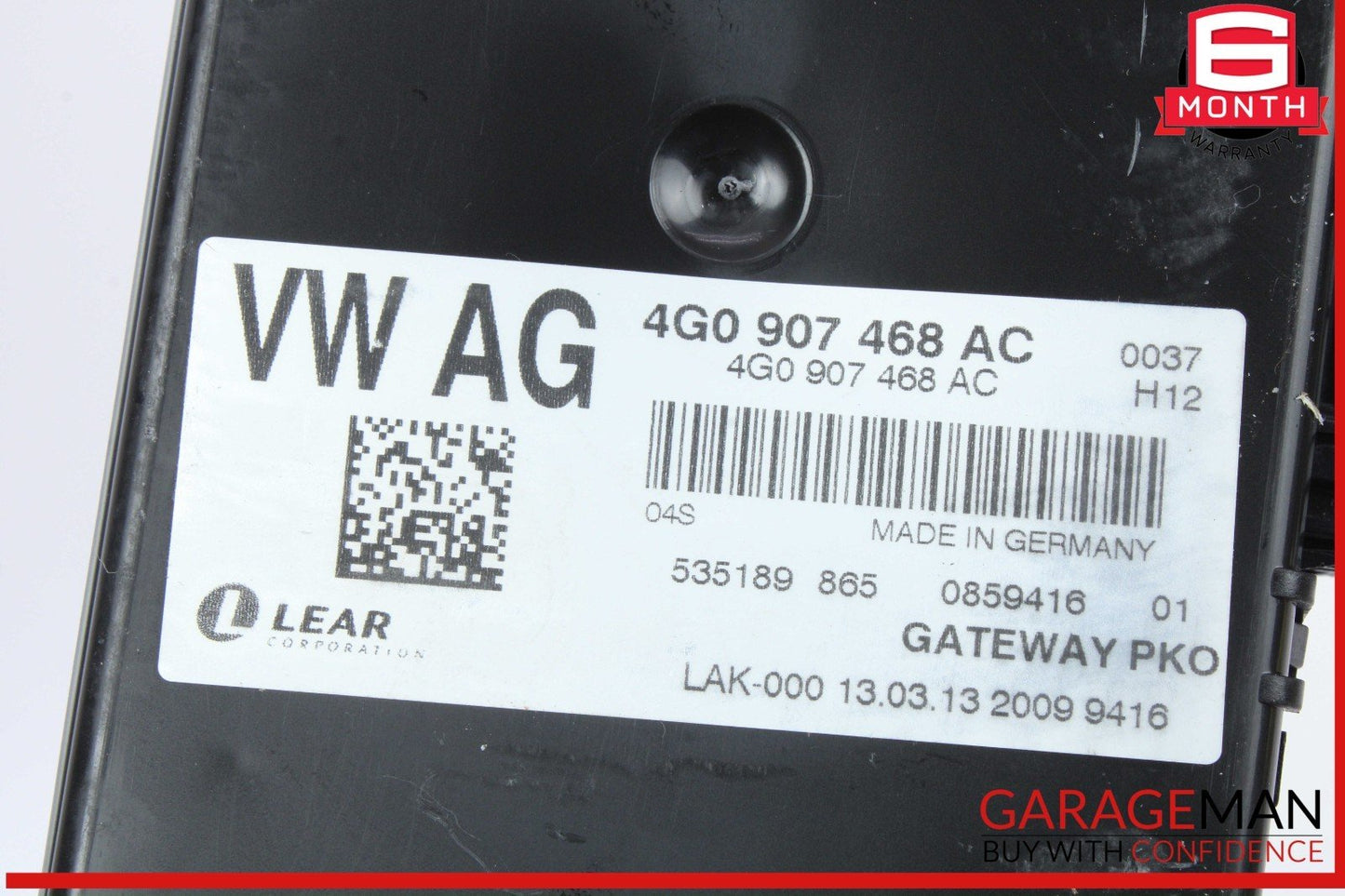 12-18 Audi A7 A6 Interface Gateway Computer Control Module Unit 4G0907468AC OEM