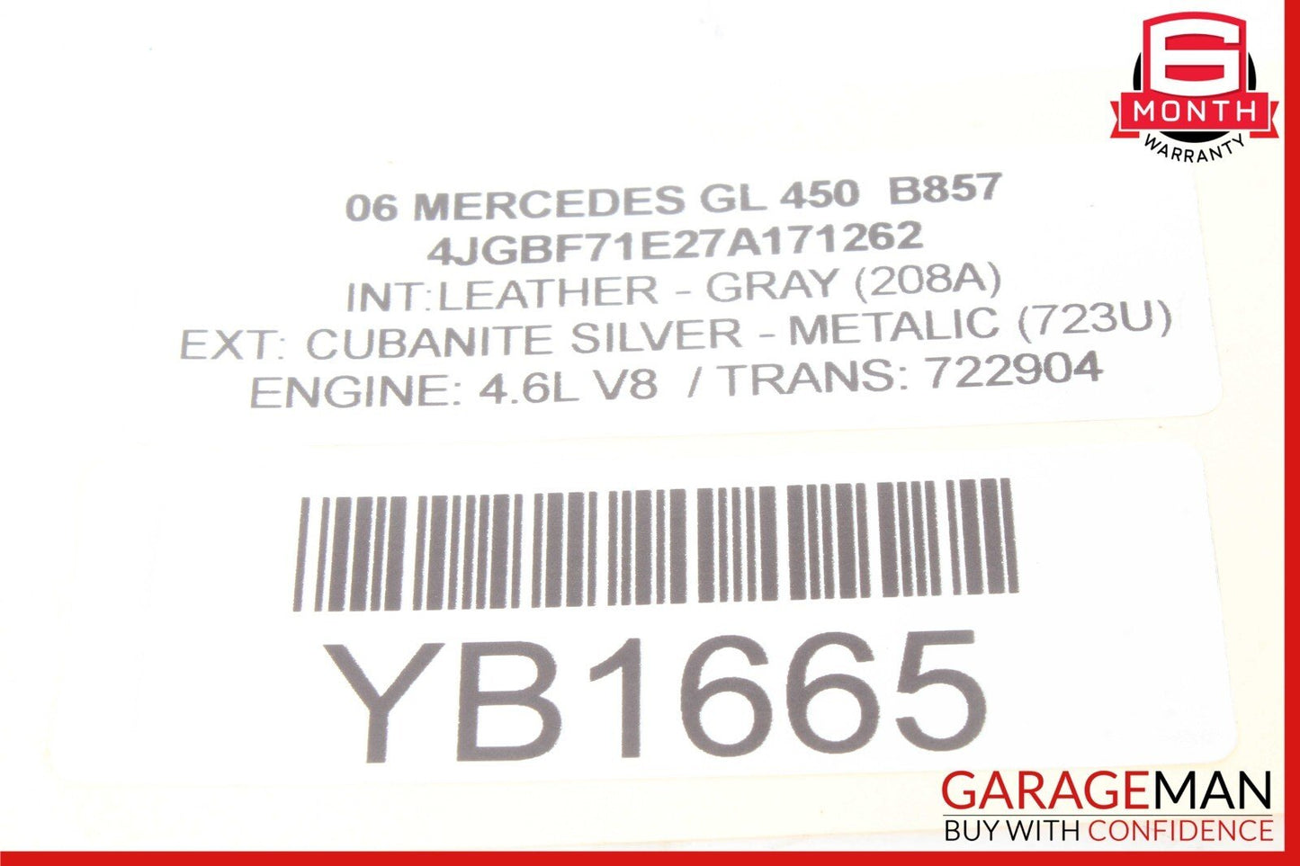 06-11 Mercedes X164 GL450 ML500 Headlight Control Switch Module 1645450304 OEM