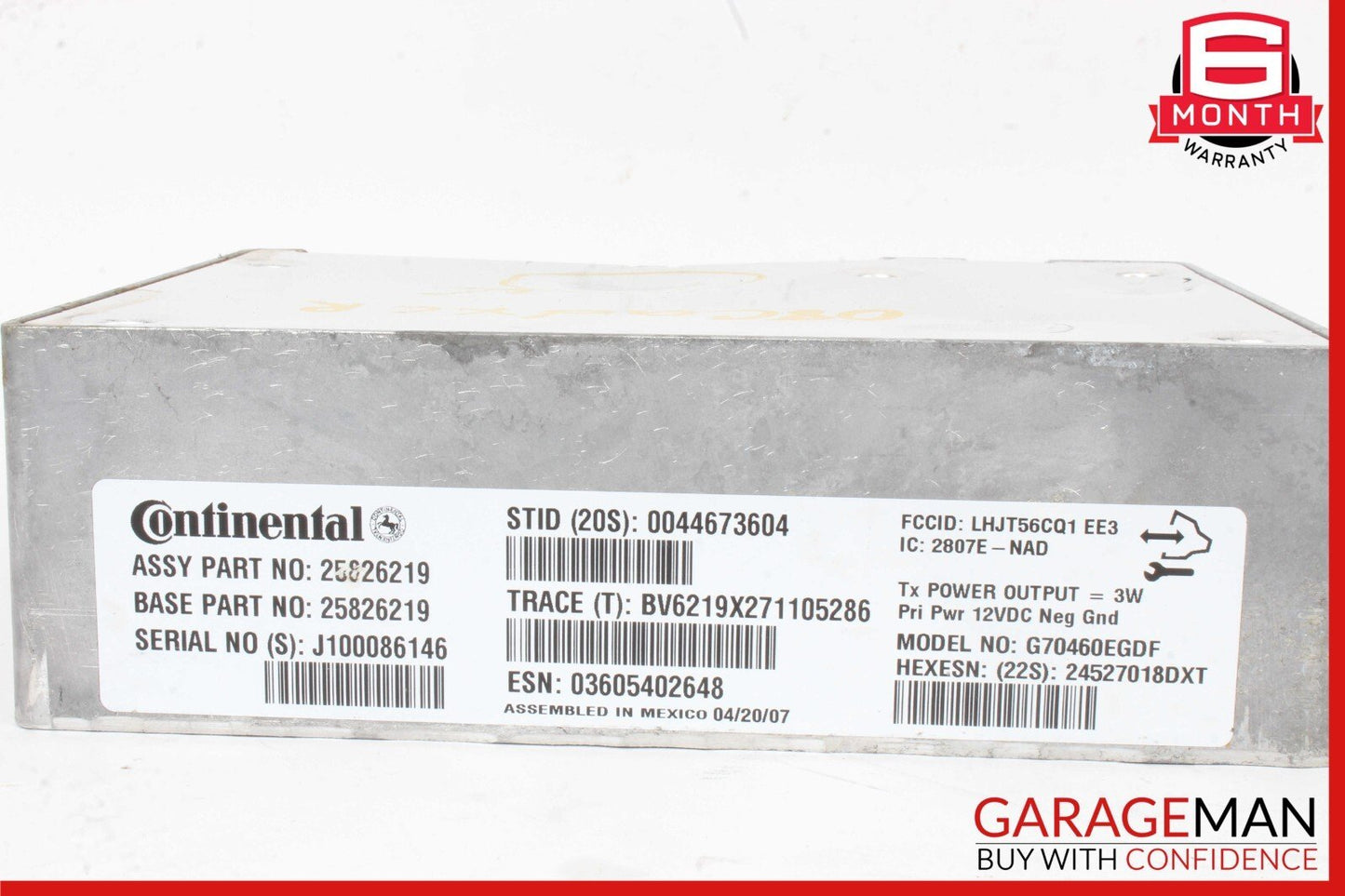 07-09 Cadillac XLR Communication Interface Module 25826219 OEM