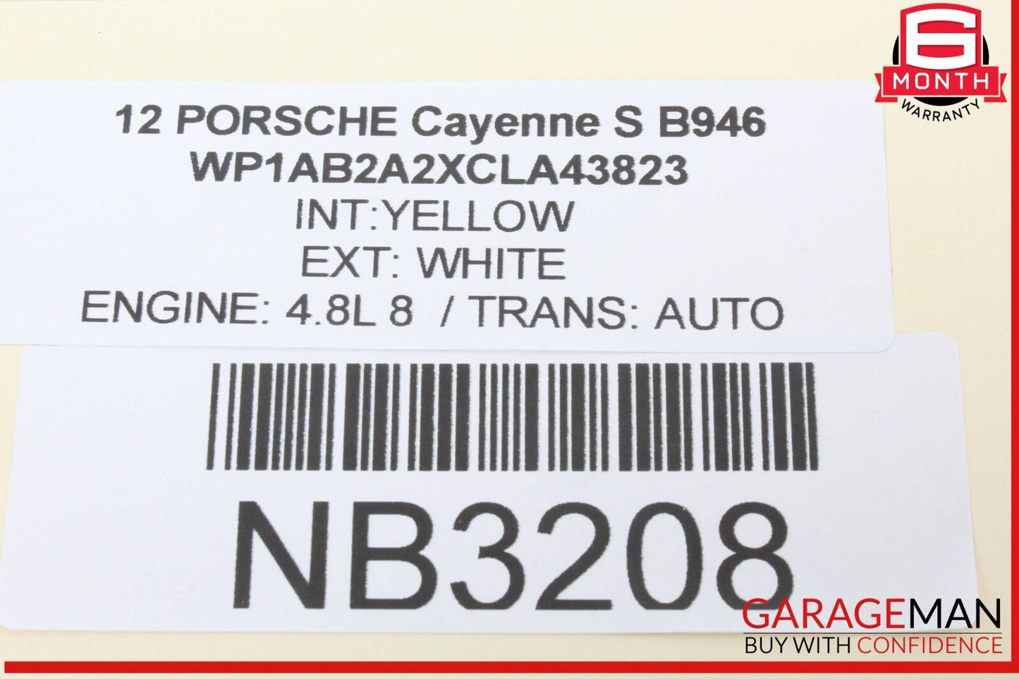 11-14 Porsche Cayenne S 958 Front Right Side Headrest Head Rest OEM
