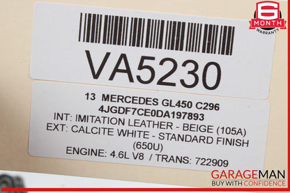 11-20 Mercedes X166 GL450 E550 Engine Oil Filter Housing 2781800410 OEM