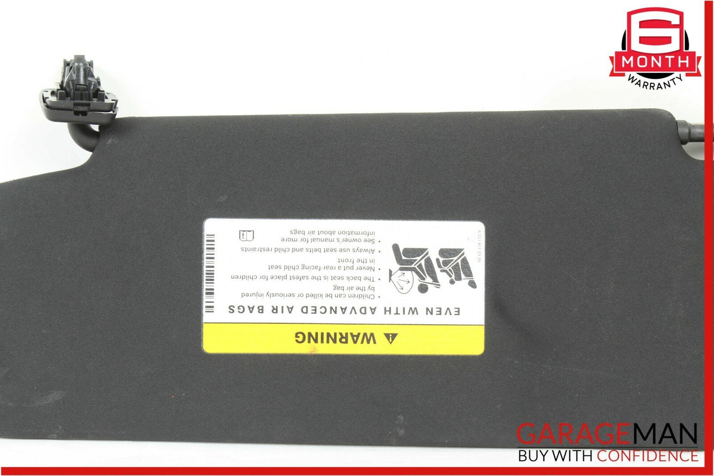 08-14 Mercedes W204 C250 Front Right Passenger Side Sun Visor Sunvisor Shade