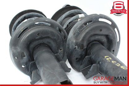 08-17 Mercedes C250 E350 Coupe Front Right & Left Shock Strut Absorber Set OEM