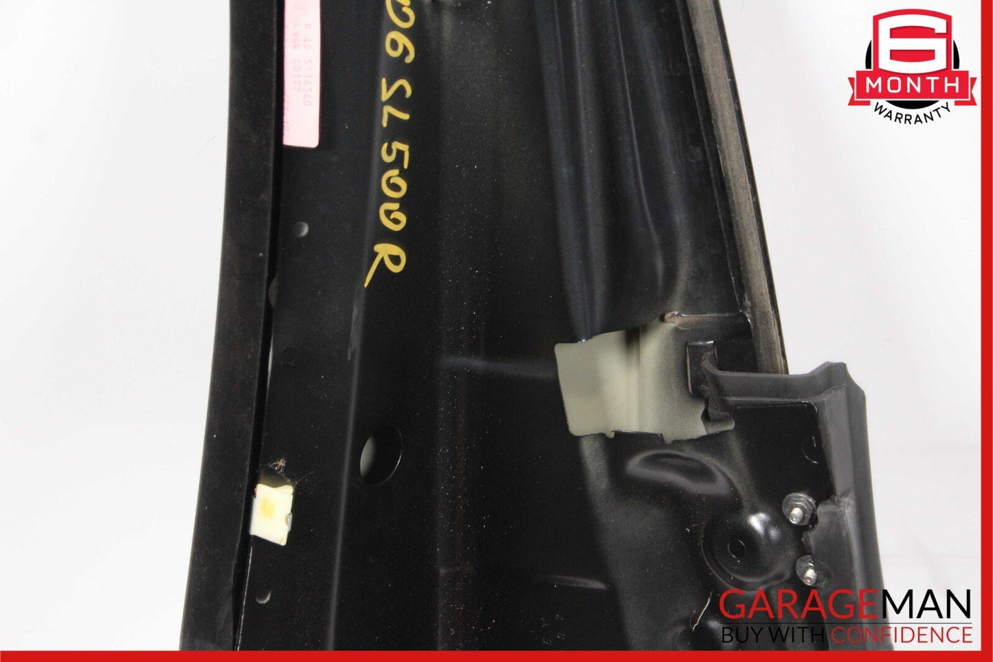 03-08 Mercedes R230 SL500 Rear Right Side Convertible Roof Top Hinge Cover Black