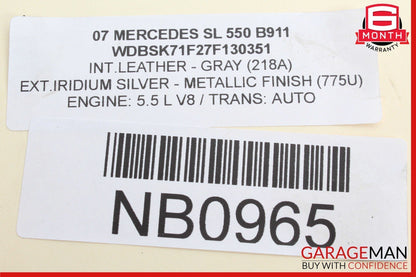 03-12 Mercedes R230 SL550 Rear Right Side Thrust Arm Lower Control Arm OEM