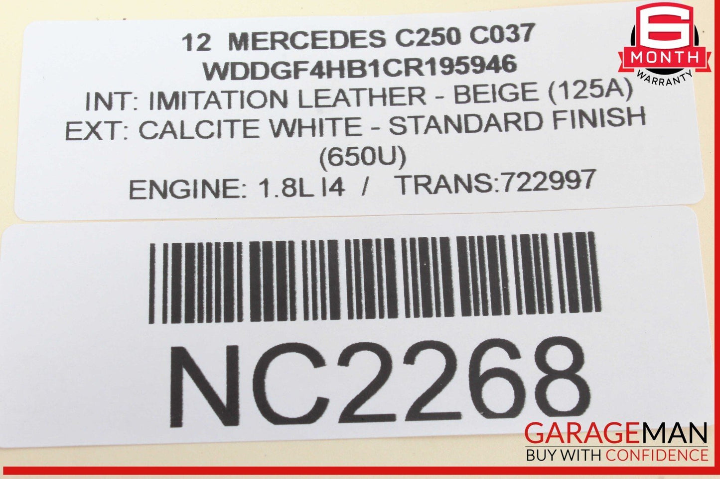 08-14 Mercedes W204 C250 C350 C300 Front Right Door Lock Latch Actuator OEM