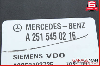06-13 Mercedes W251 R350 4MATIC Rear Air Suspension Control Module 2515450216