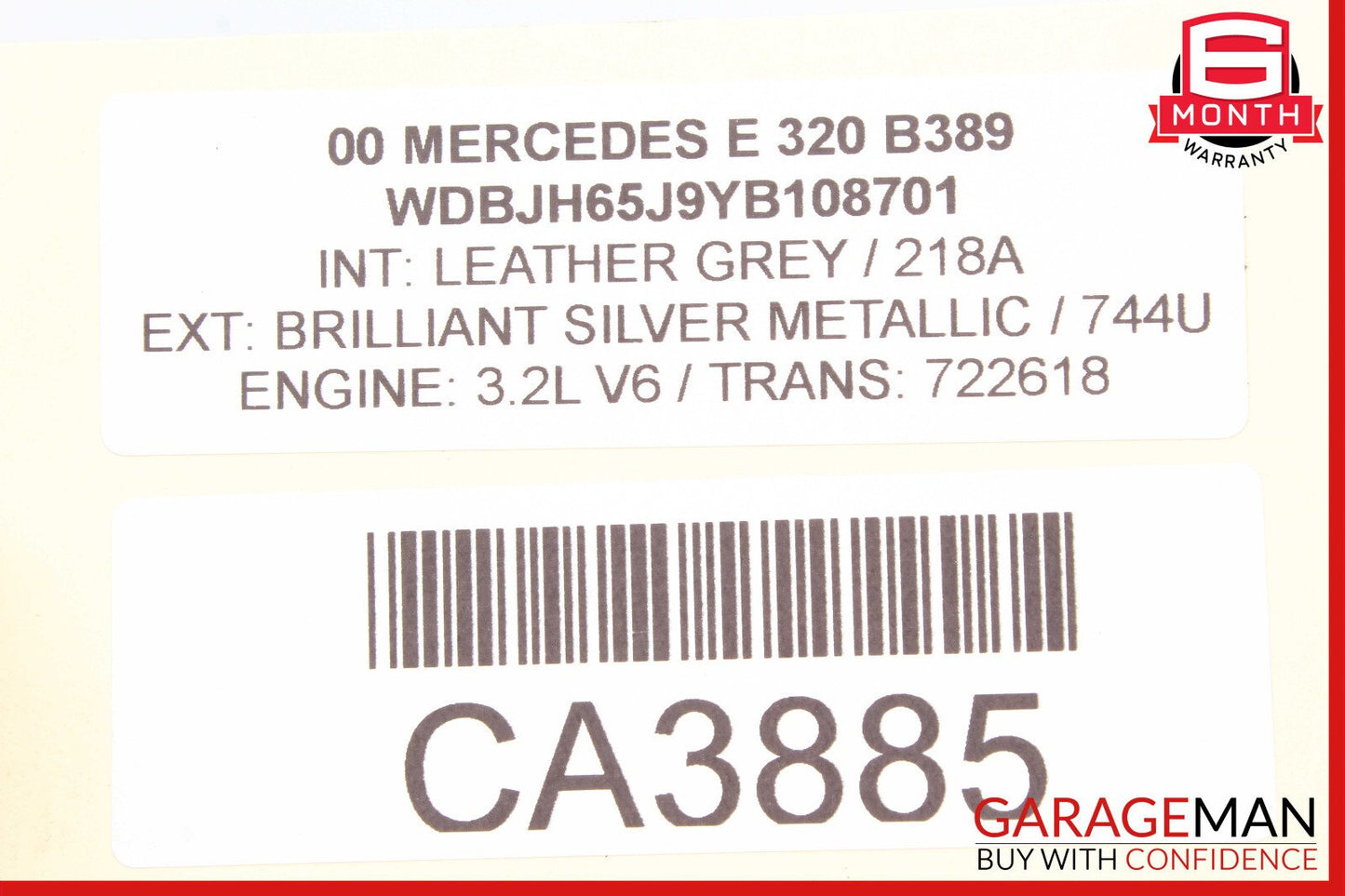 98-02 Mercedes W210 E320 Voice Command Control Module 2208200535 OEM