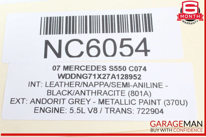 07-14 Mercedes W221 S550 CL550 Electronic Parking Button Switch 2215401445 OEM