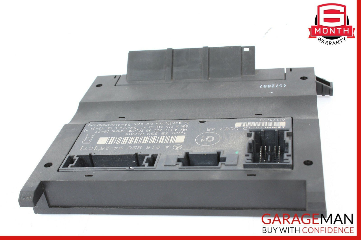 07-13 MERCEDES W216 CL550 FRONT RIGHT UNDER SEAT CONTROL MODULE Q1 OEM