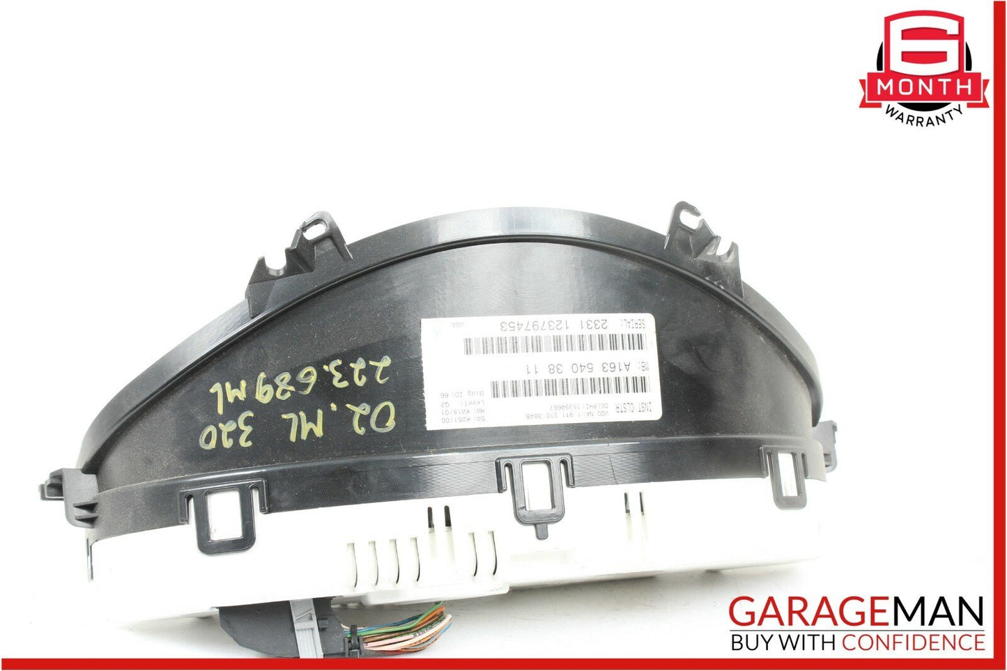 02-05 Mercedes W163 ML320 Speedometer Odometer Instrument Cluster Gauge OEM 223k