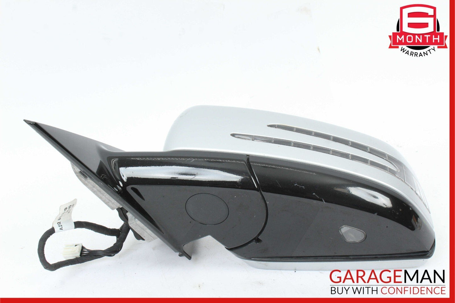 10-13 Mercedes W212 E400 Front Left Side Mirror Door Rear View Iridium Silver