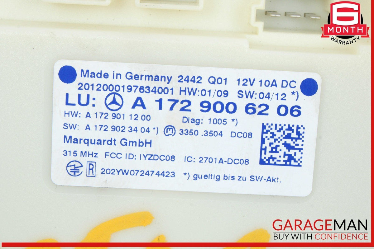 10-15 Mercedes W204 C250 CGI C300 Keyless Go Entry Control Module 1729006206 OEM