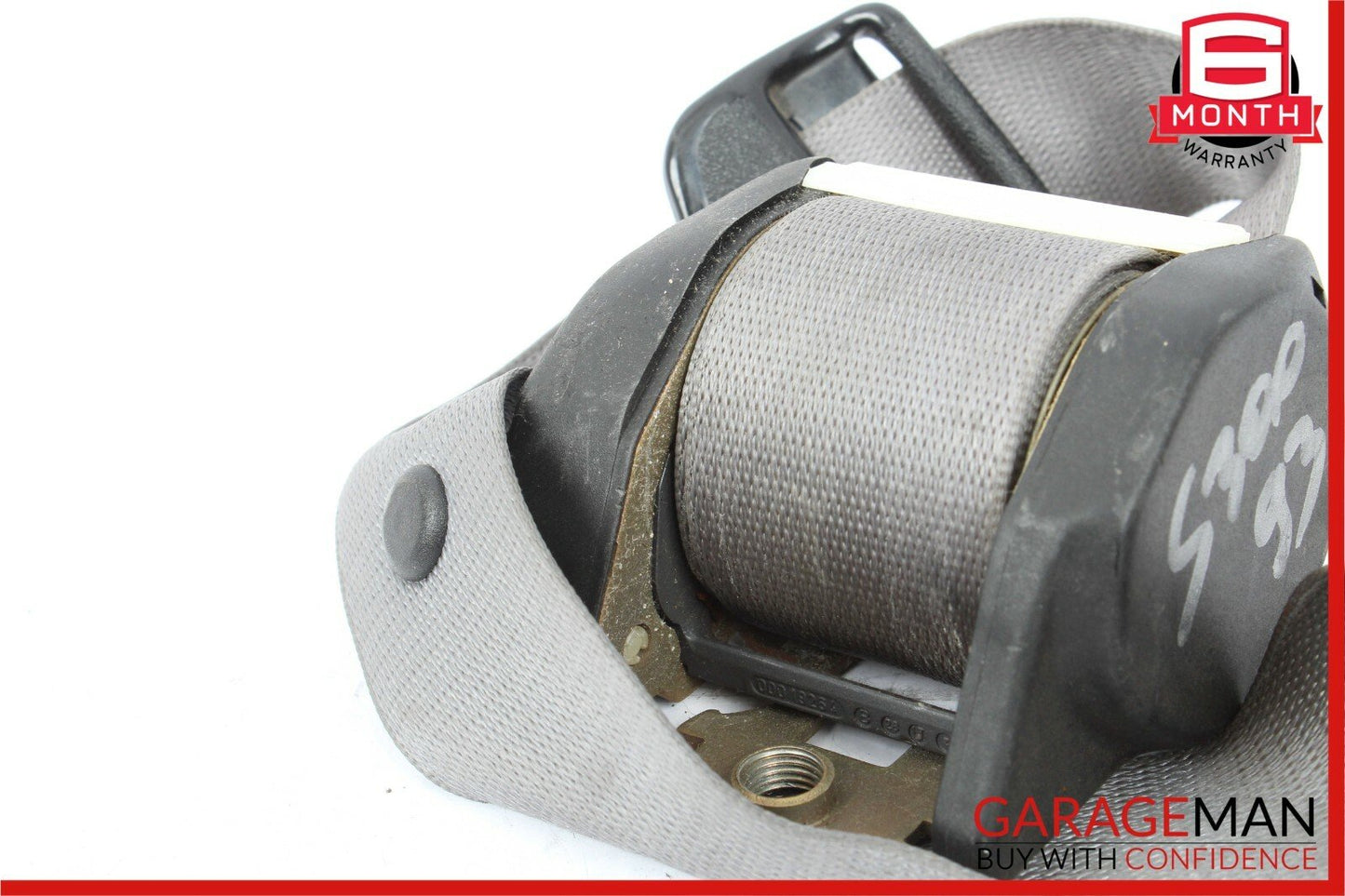 94-99 Mercedes W140 S300 Rear Left Side Seatbelt Seat Belt Retractor Grey OEM