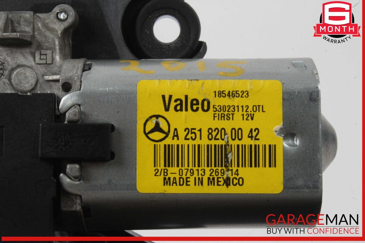 06-19 Mercedes W166 ML350 4MATIC Rear Glass Windshield Wiper Motor 2518200042
