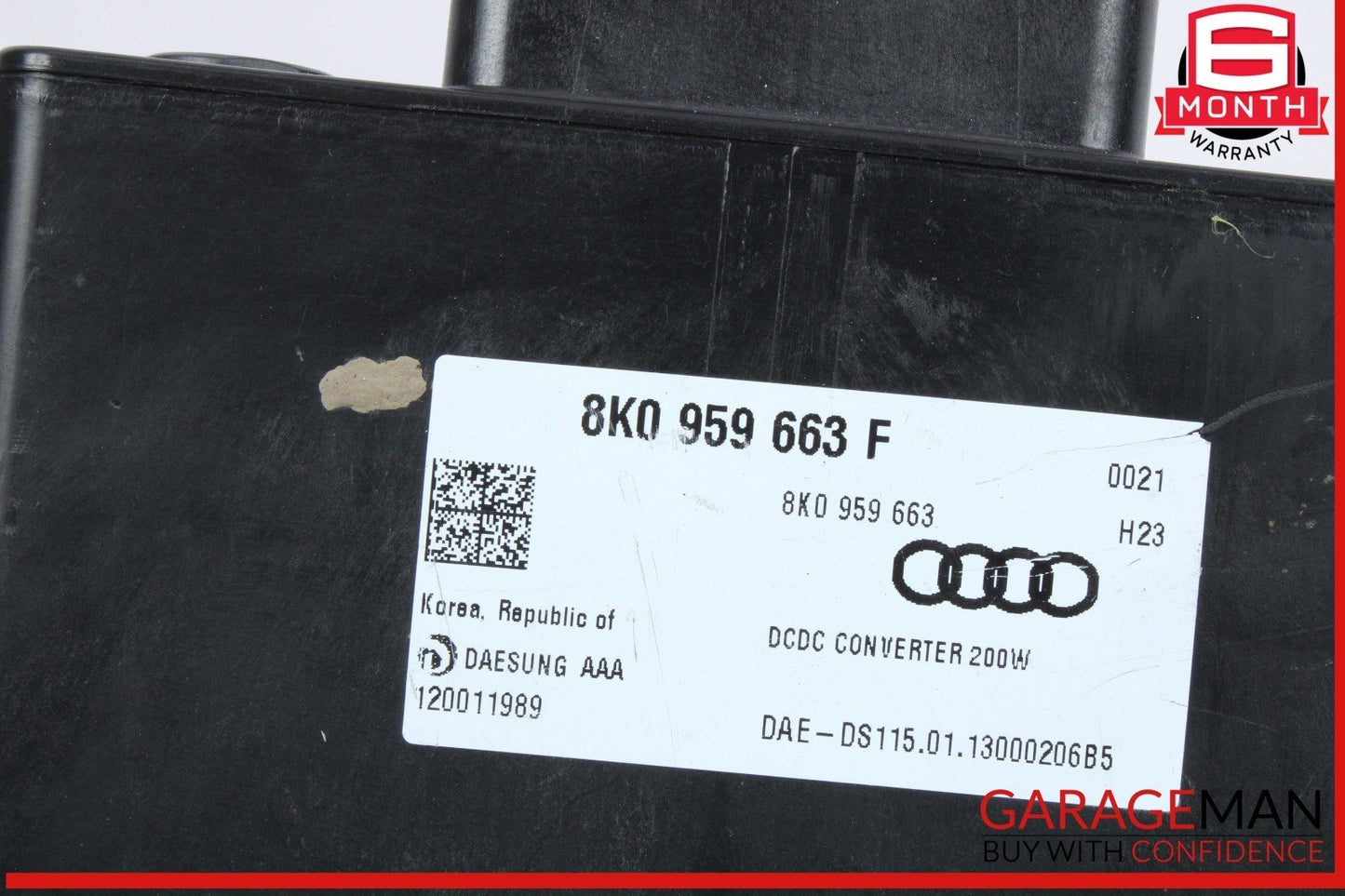 12-18 Audi A7 A6 Voltage Stabilizer Control Module Unit 8K0959663F OEM