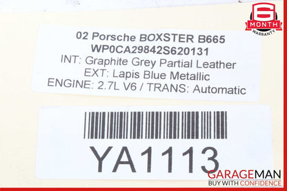 97-05 Porsche Boxster Carrera 996 Rear Left or Right Lower Control Arm Track OEM