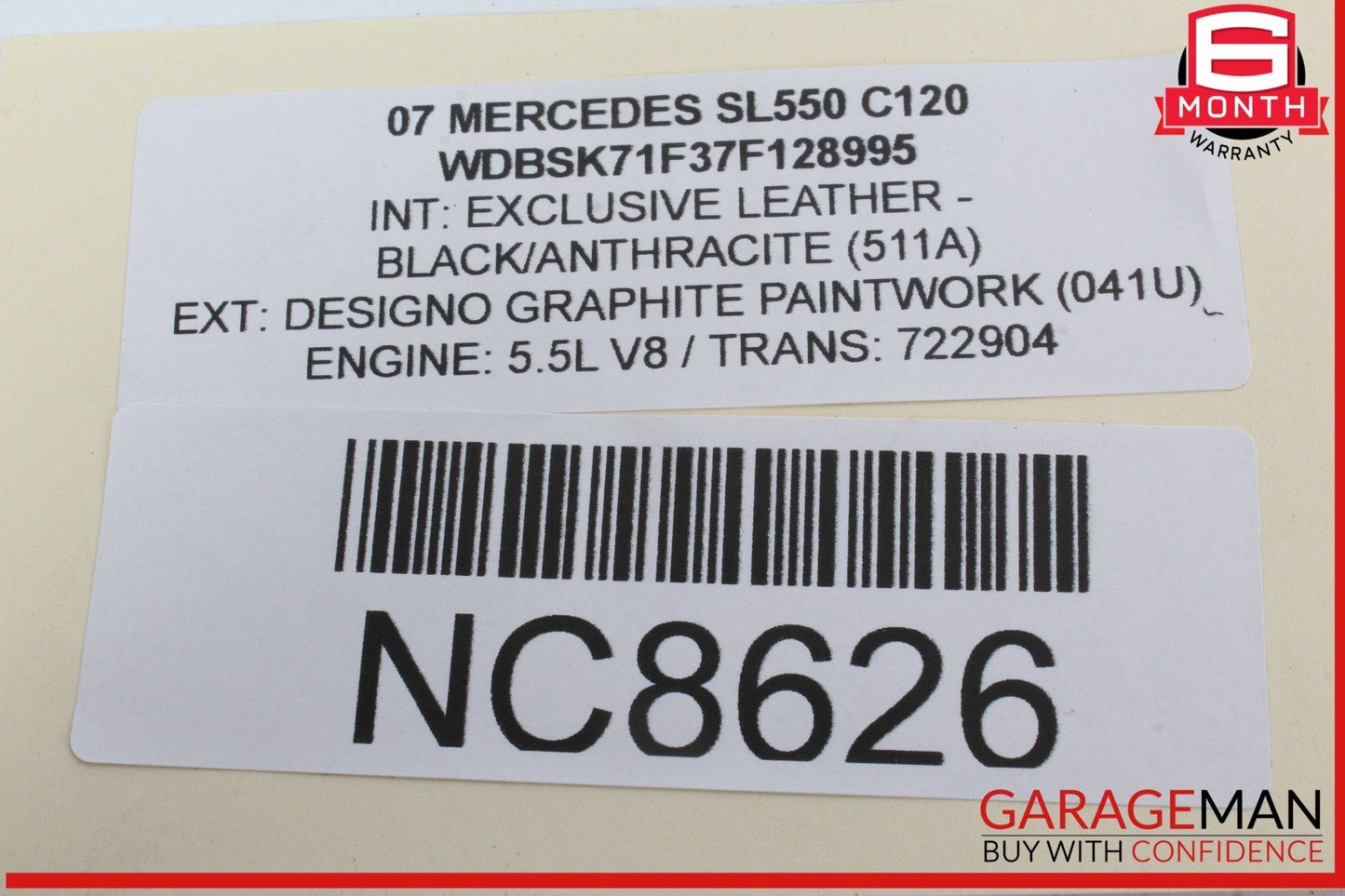 03-12 Mercedes R230 SL550 SLK280 Front Right Side Window Regulator Motor OEM
