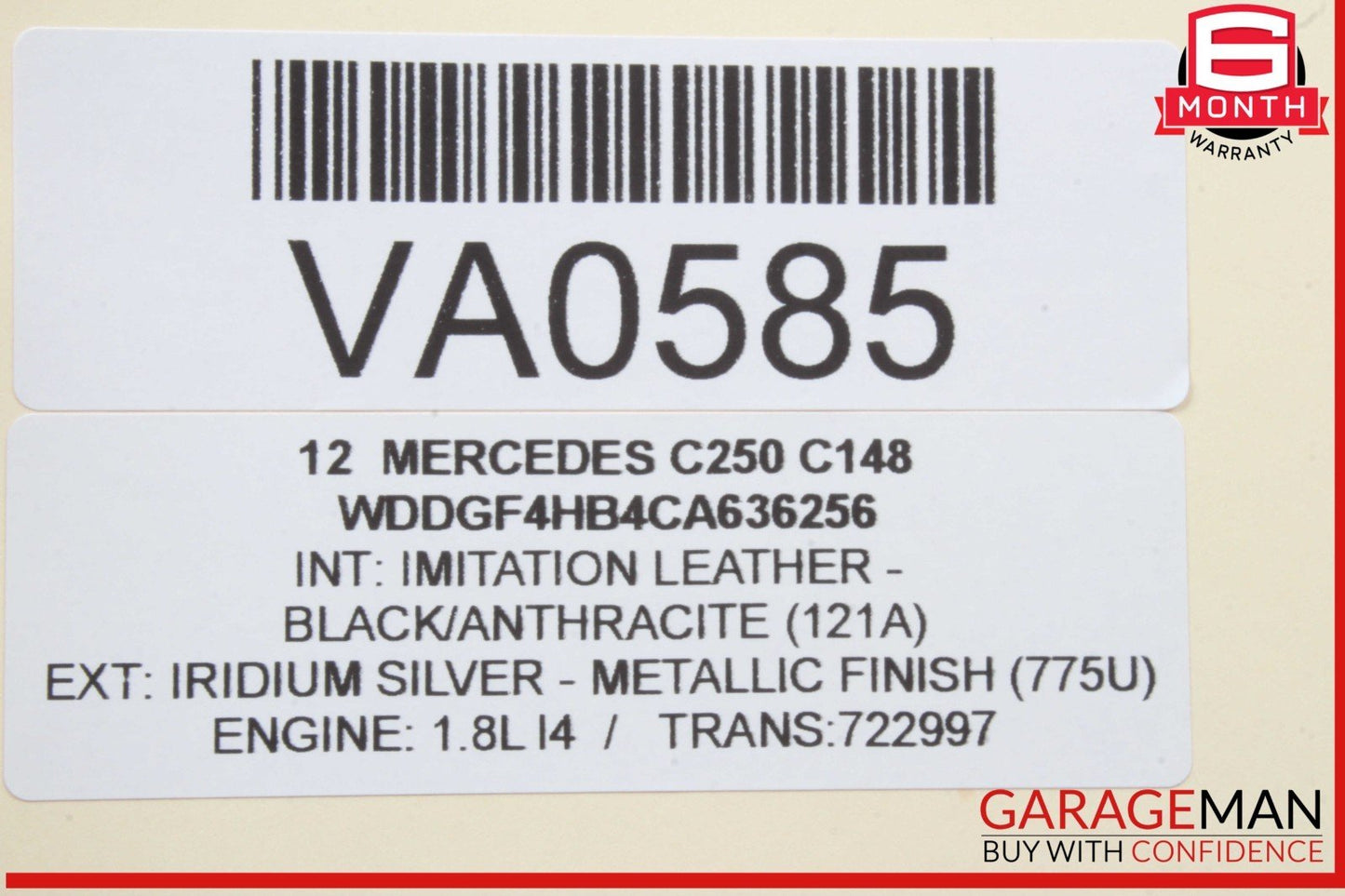 08-14 Mercedes W204 C250 E550 Panoramic Sunroof Sun Roof Motor 2048201442 OEM