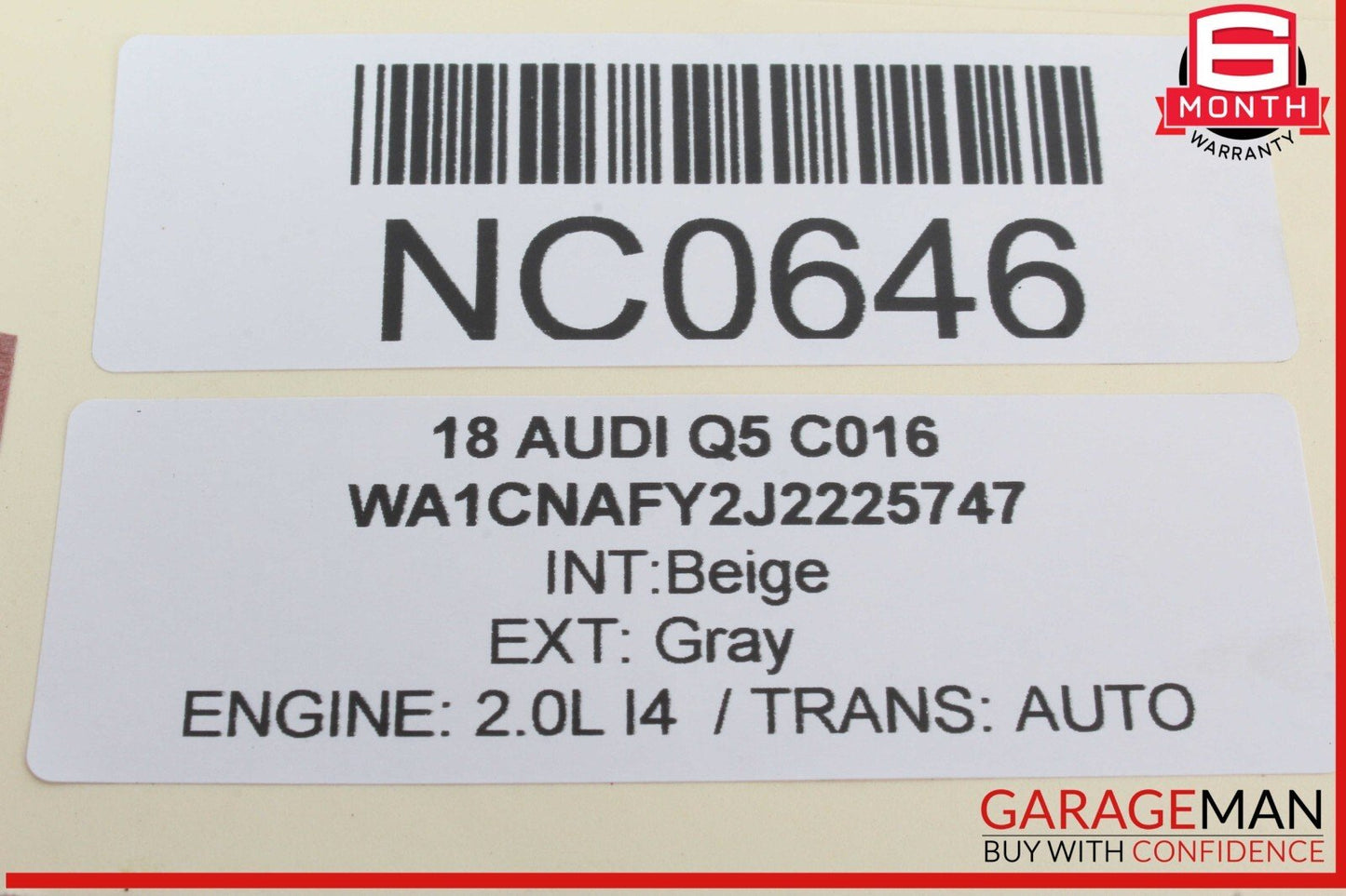 17-24 Audi Q5 Q7 Rear Left / Rear Right Upper Forward Control Arm 4M0505361G OEM