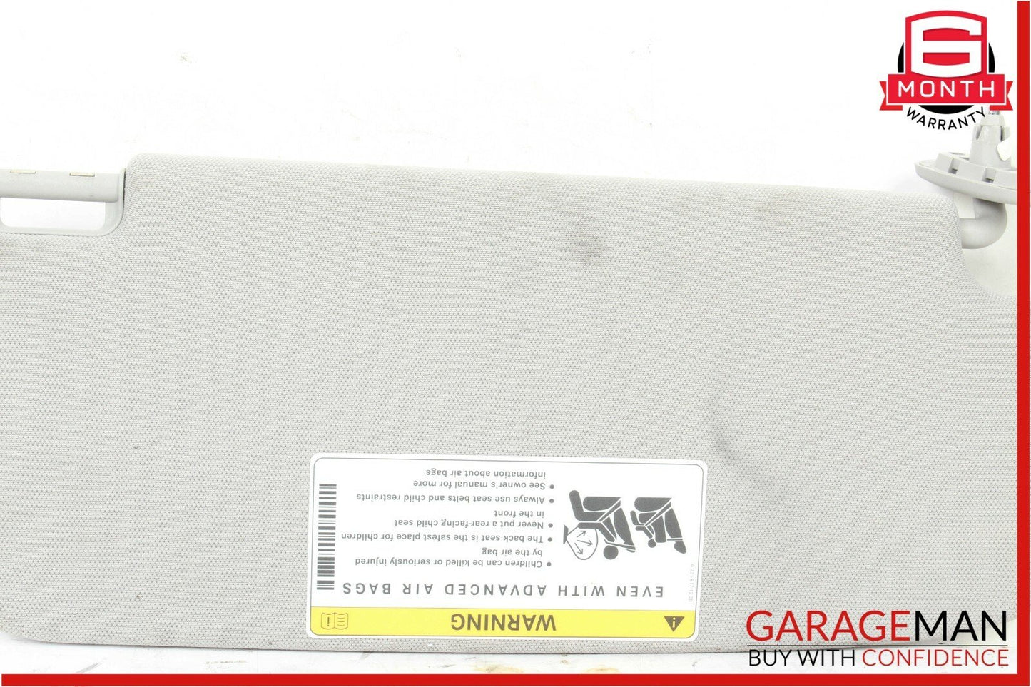 07-13 Mercedes W221 S550 Sun Visor Sunvisor Shade Cover Left Driver Side Gray