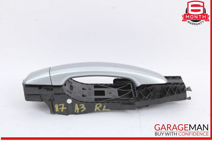 15-20 Audi A3 S3 RS3 Rear Left Driver Side Exterior Door Handle Silver OEM