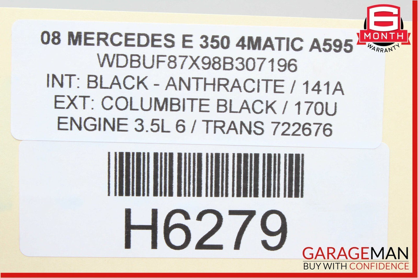 06-09 Mercedes W211 E350 R350 ML550 Seat Weight Sensor Control Module OEM