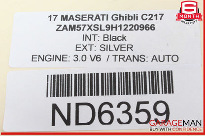 14-20 Maserati Ghibli M157 Power Brake Booster Master Cylinder 670006653 OEM