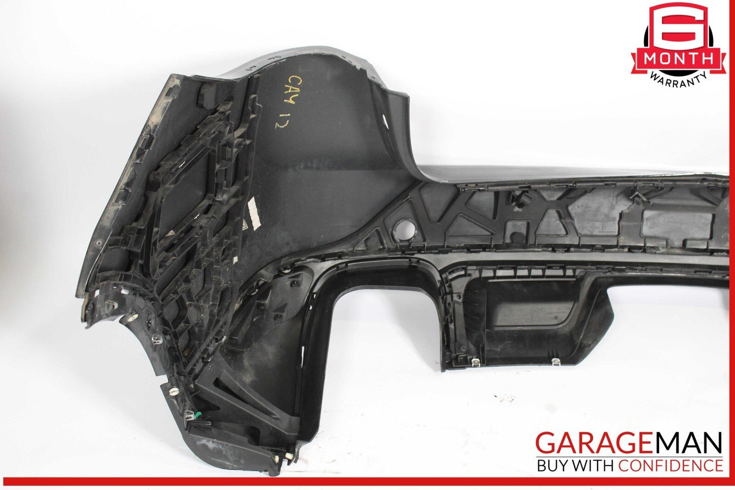 11-14 Porsche Cayenne 958 Rear Bumper Cover Panel Assembly Black OEM