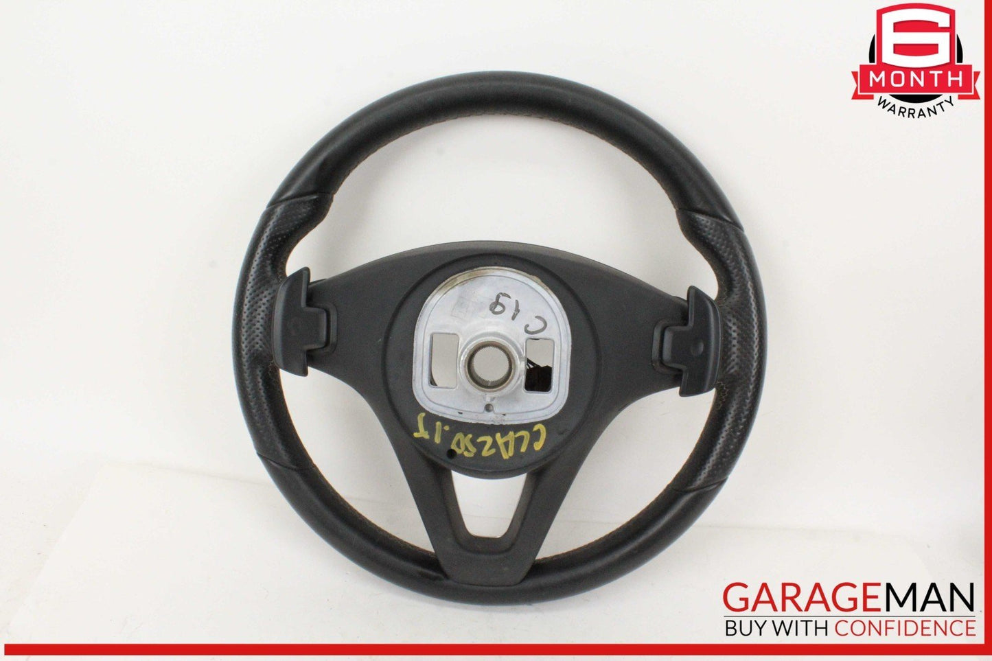 14-19 Mercedes W117 CLA250 Steering Wheel w/ Paddle Shifters Black OEM
