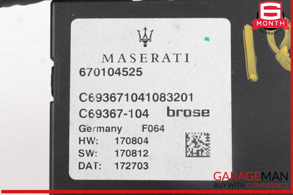 17-20 Maserati Levante M161 Trunk Lid Liftgate Tail Gate Control Module OEM