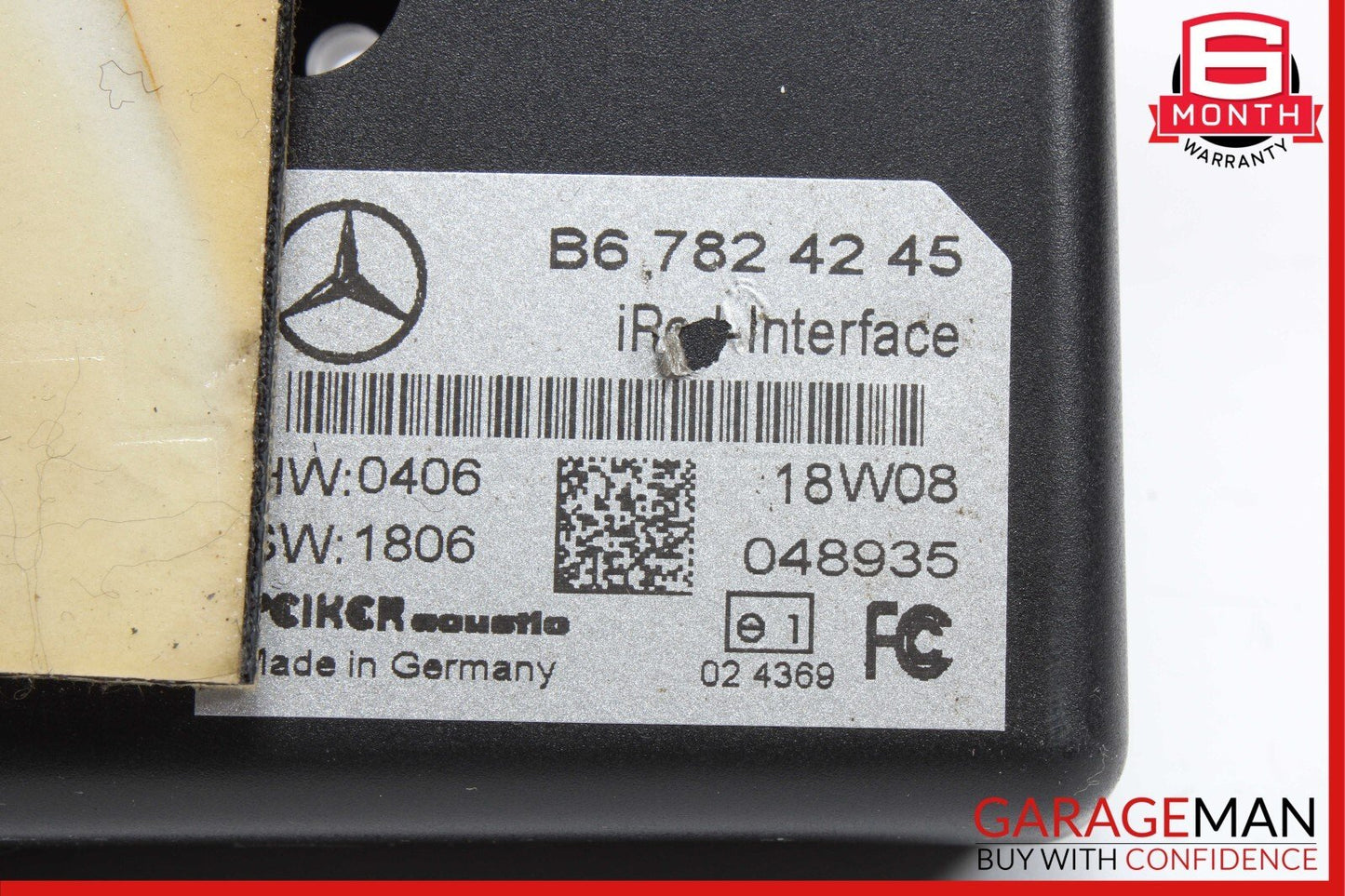 07-14 Mercedes W221 S550 CL550 CL63 AMG Ipod Interface Control Module B67824245
