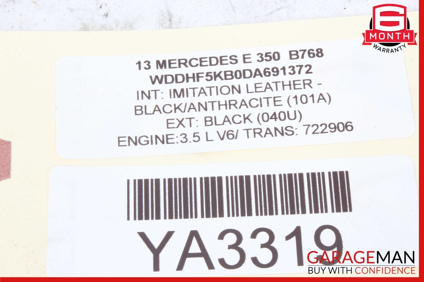 08-17 Mercedes E400 C300 C350 E550 Rear Trunk Lid Latch Lock Actuator Assembly