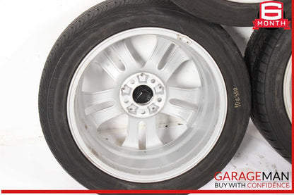 10-11 Mercedes W207 E350 E550 Complete Wheel Tire Rim Set of 4 Pc R17 OEM