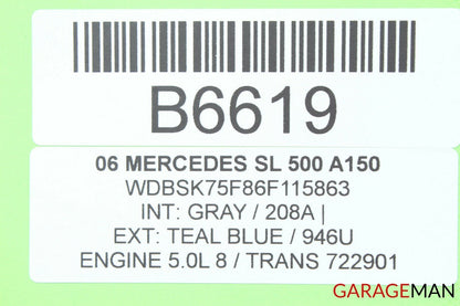 03-08 Mercedes R230 SL500 Front Right Passenger Side Door Control Module Q3 OEM