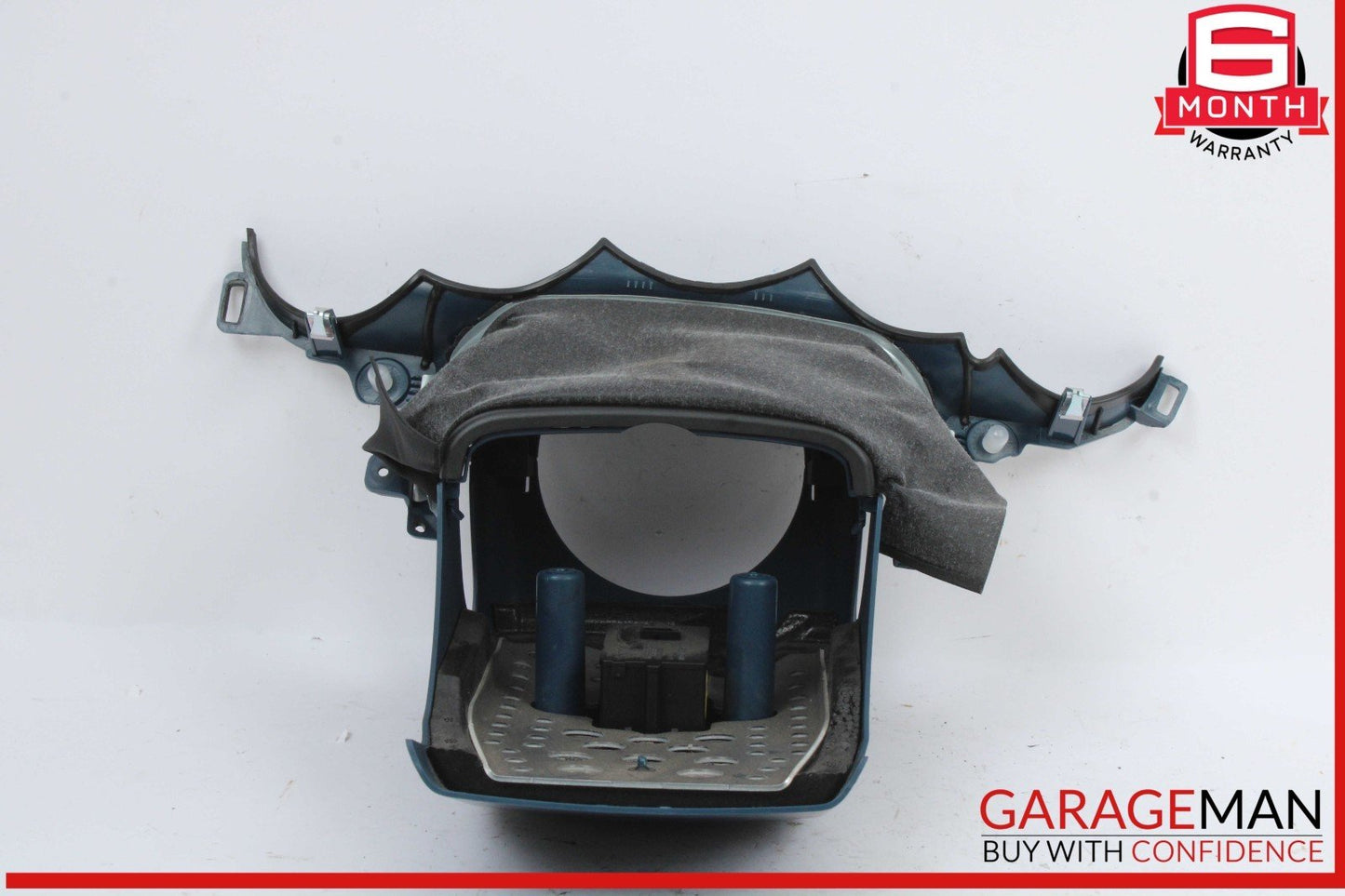 10-16 Porsche Panamera S 970 Steering Column Cover Blue w/ Tilt Adjust Switch
