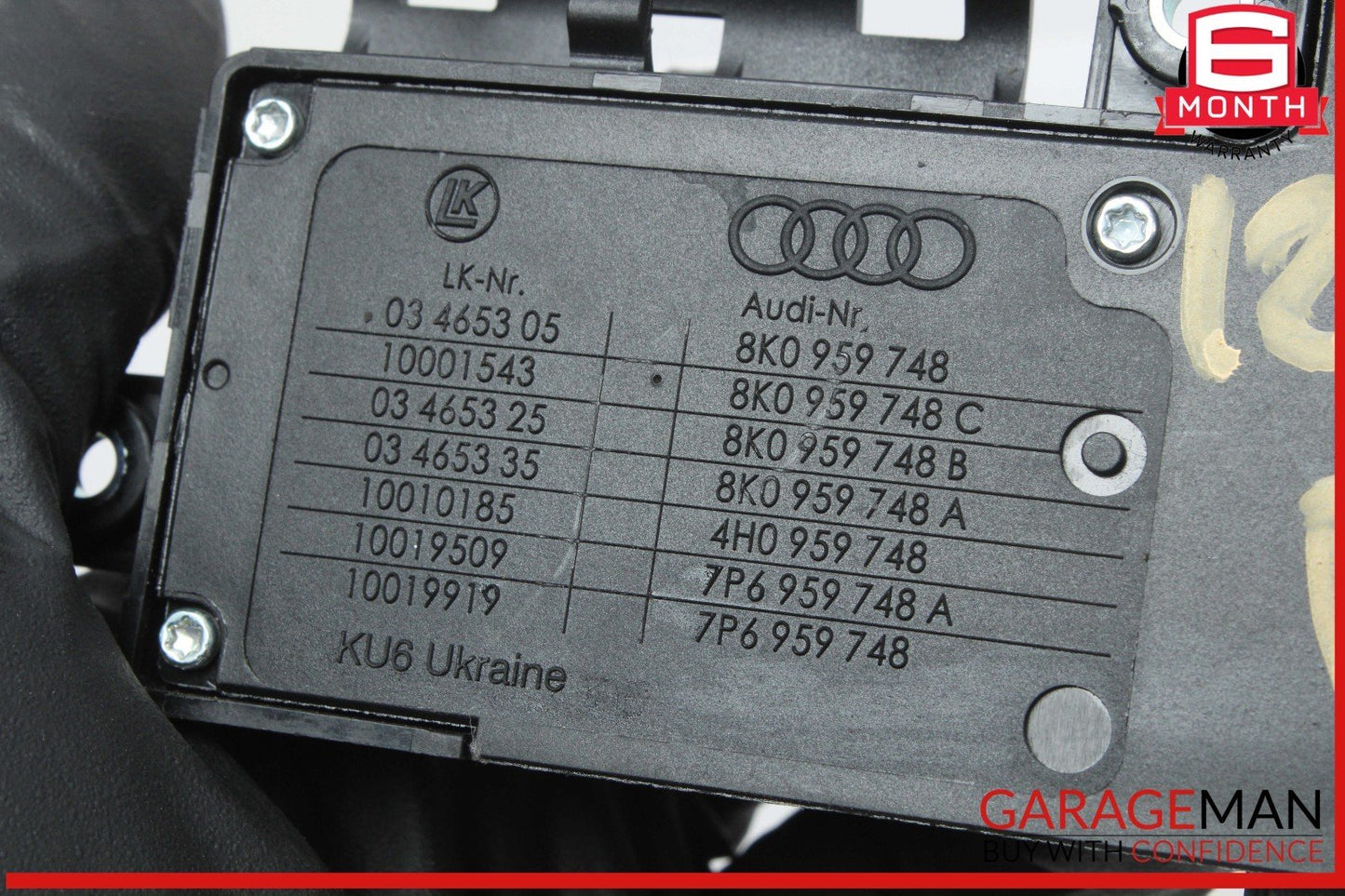 12-18 Audi A7 A6 Front Right Passenger Side Power Seat Adjustment Switch OEM